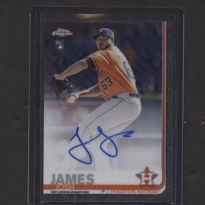 2019 Topps Chrome Josh James Rc Auto Astros